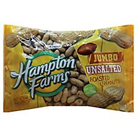 Hampton Farms Peanuts Unsalted Roasted Jumbo - 24 Oz - Image 1