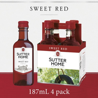 Sutter Home Sweet Red Wine Bottle - 4-187 Ml - acmemarkets