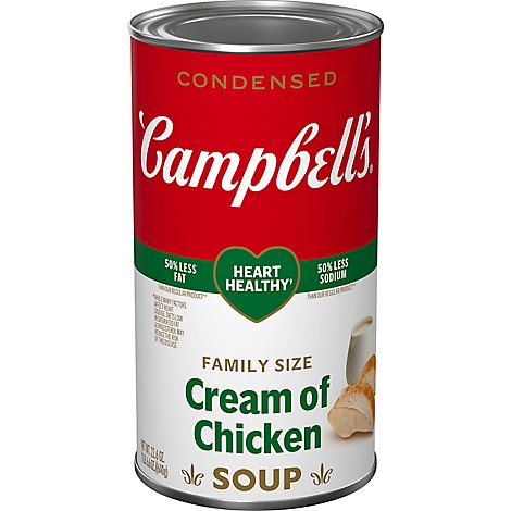 Campbells Healthy Request Soup Condensed Cream of Chicken Family Size - 22.6 Oz