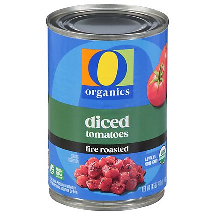 O Organics Organic Tomatoes Diced In Tomato Juice Fire Roasted - 14.5 Oz - Image 2