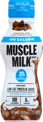 MUSCLE MILK Protein Shake Low-Fat Chocolate - 12 Fl. Oz. - Image 2