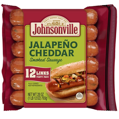 Johnsonville Sausage Smoked Jalapeno Cheddar Family Pack 12 Links - 28 Oz - Image 1