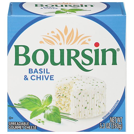 Boursin Basil & Chive Gournay Cheese - 5.2 Oz