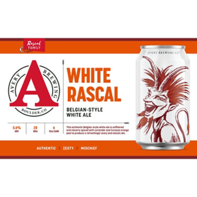 Avery Brewing White Rascal 6pk Btls - 6-12 Fl. Oz.