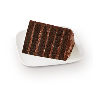 Bakery Cake Slice Chocolate Colossal Cake - Each (1400 Cal) - Image 1