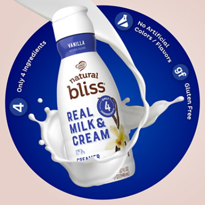 Coffee mate Natural Bliss Real Milk & Cream Vanilla Flavored Coffee Creamer - 32 Fl. Oz. - Image 2