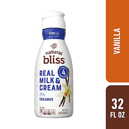 Coffee mate Natural Bliss Real Milk And Cream Vanilla Flavored Coffee Creamer - 32 Fl. Oz. - Image 1