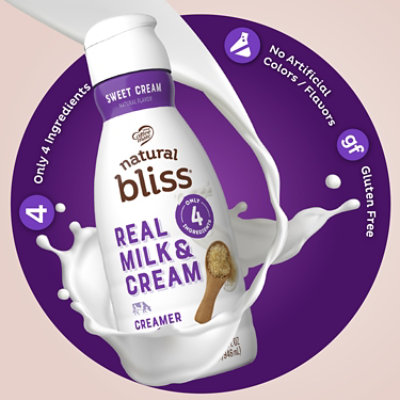 Coffee mate Natural Bliss Real Milk And Cream Sweet Cream Flavored Coffee Creamer - 32. Fl. Oz. - Image 2