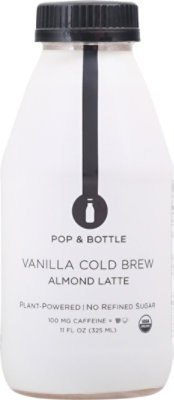 Pop And Bottle Almond Milk Vanilla Bean - 12 Fl. Oz. - Image 2