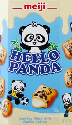 meiji Hello Panda Cookies Filled With Vanila Creme - 2.1 Oz - Image 2