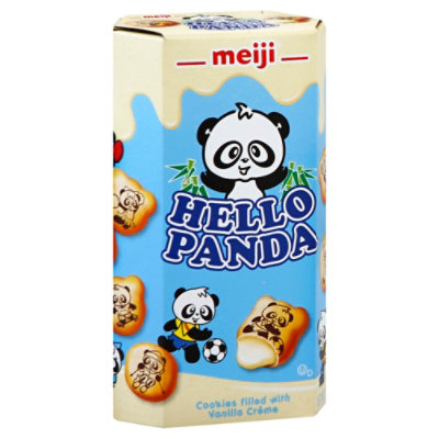 meiji Hello Panda Cookies Filled With Vanila Creme - 2.1 Oz - Image 1