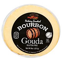 Red Apple Cheese Cheese Gouda Hickory Smoked Bourbon - 8 Oz - Image 1