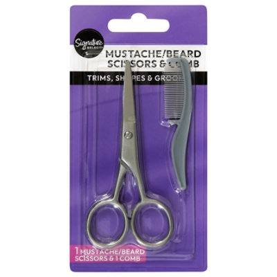 Signature Select/Care Scissor & Comb Mustache & Beard Pack - Each - Image 2