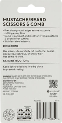 Signature Select/Care Scissor & Comb Mustache & Beard Pack - Each - Image 3
