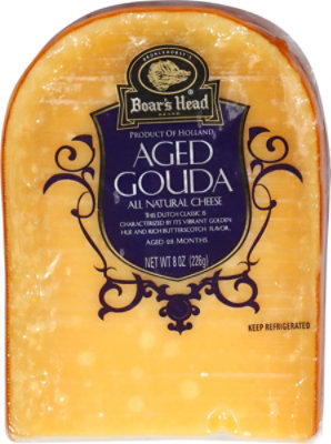 Boars Head Cheese Aged Gouda - 8 Oz - Image 1