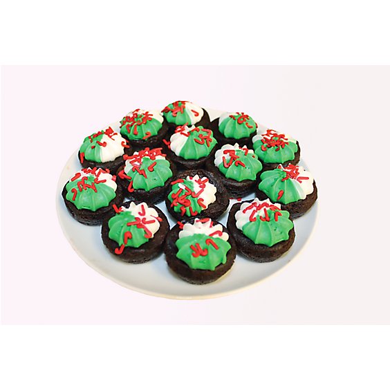 Bakery Brownie With Candy Cane Sprinkles - Each
