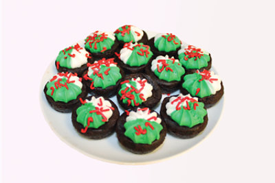 Bakery Brownie With Candy Cane Sprinkles - Each