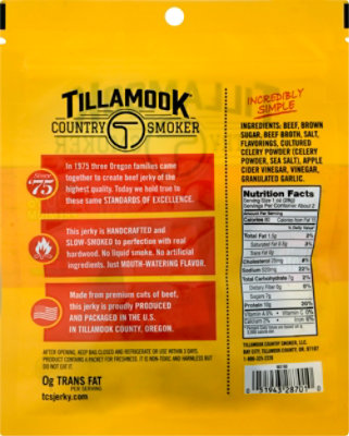 Tillamook Country Smoker Simply Crafted Beef Jerky Old Fashioned - 2.5 Oz - Image 6