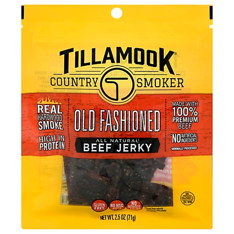 Tillamook Country Smoker Simply Crafted Beef Jerky Old Fashioned - 2.5 Oz