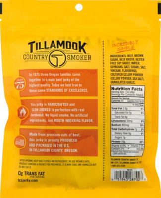 Tillamook Country Smoker Simply Crafted Beef Jerky Teriyaki - 2.5 Oz - Image 6