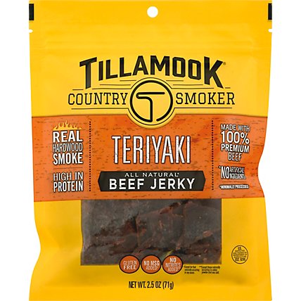 Tillamook Country Smoker Simply Crafted Beef Jerky Teriyaki - 2.5 Oz - Image 2