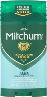 Mitchum Anti-Perspirant & Deodorant For Men Invisible Solid Advanced Clean Control - 2.7 Oz - Image 2