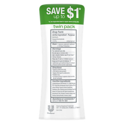 Dove Advanced Care Cool Essentials Antiperspirant Deodorant Stick - 2-2.6 Oz - Image 6