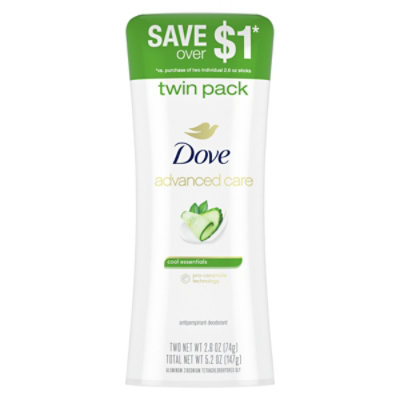 Dove Advanced Care Cool Essentials Antiperspirant Deodorant Stick - 2-2.6 Oz - Image 1