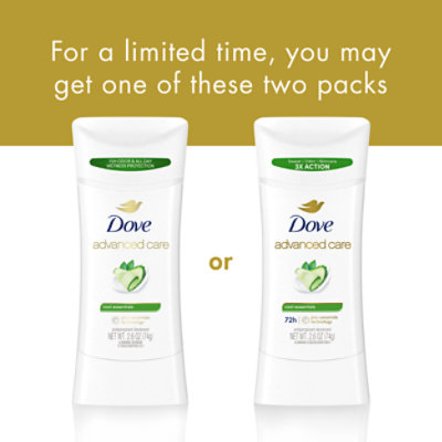 Dove Advanced Care Cool Essentials Antiperspirant Deodorant Stick - 2-2.6 Oz - Image 5