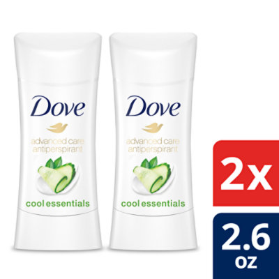 Dove Advanced Care Cool Essentials Antiperspirant Deodorant Stick - 2-2.6 Oz