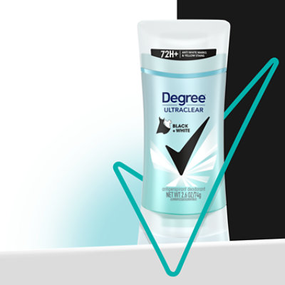 Degree For Women Ultraclear Anti-Perspirant Stick Invisible Solid Black + White - 2.6 Oz - Image 5