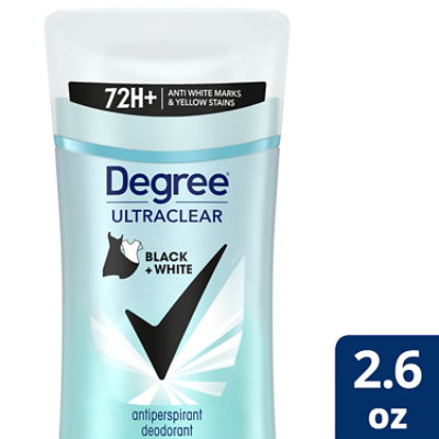 Degree For Women Ultraclear Anti-Perspirant Stick Invisible Solid Black + White - 2.6 Oz