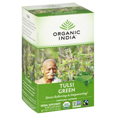  Organic India Tulsi Green Tea Organic 18 Count - 1.21 Oz 
