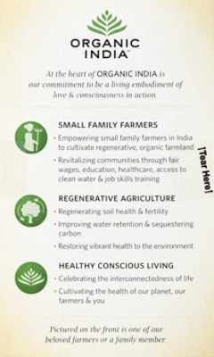 Organic India Tulsi Tea Organic Caffeine Free Lemon Ginger 18 Count - 1.27 Oz - Image 5