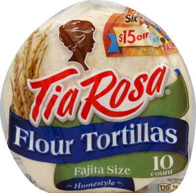 Tia Rosa Tortillas Flour Fajita Size Pack 10 Count - 14 Oz - Image 2