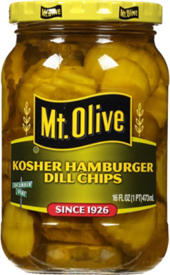 Mt. Olive Pickles Hamburger Chips Kosher Dill - 16 Fl. Oz. - Image 2