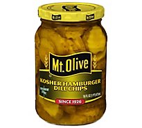 Mt. Olive Pickles Hamburger Chips Kosher Dill - 16 Fl. Oz.