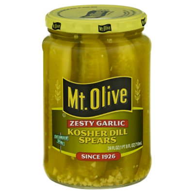 Mt. Olive Pickles Strips Zesty Garlic Dill - 24 Fl. Oz. - Image 3