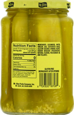 Mt. Olive Pickles Strips Zesty Garlic Dill - 24 Fl. Oz. - Image 6