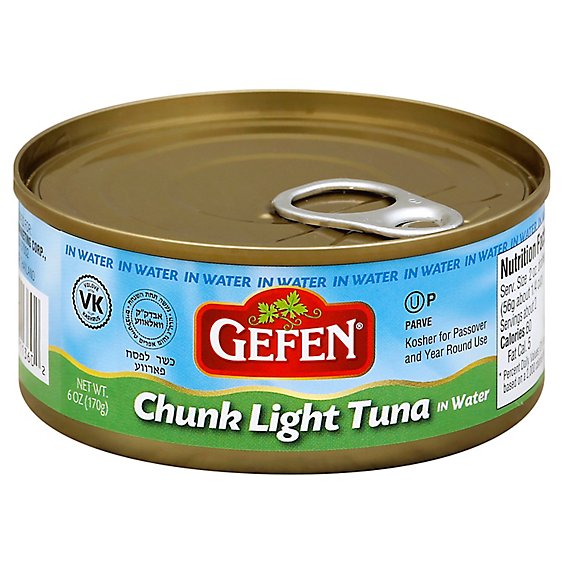 Gefen Tuna Wtr Light Chunk - 6 Oz