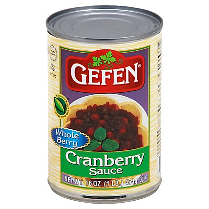 Gefen Cranberry Sauce Whole - 16 Oz - Image 1