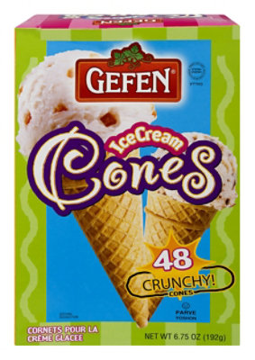 Gefen Ice Cream Cones 6.75 Oz Safeway