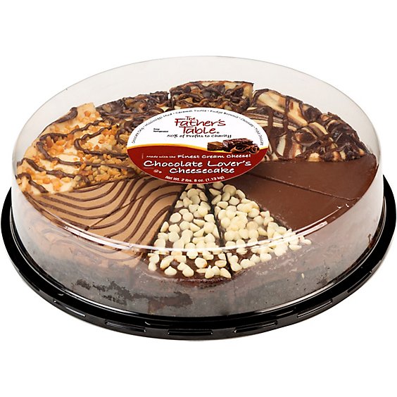 Fathers Table Cake Cheesecake Chocolate Lover Sampler - 40 Oz