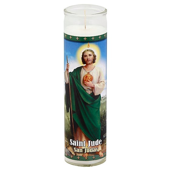 St. Jude Candle Saint Jude White - Each