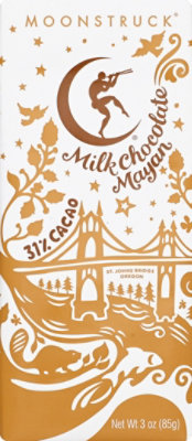 Moonstruck Mayan Bar Milk Chocolate - 3.0 Oz - Image 2
