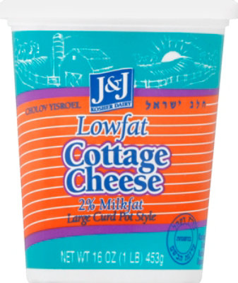 J&J Cottage Cheese Lowfat Large Curd Pot Style - 16 Oz - Image 2