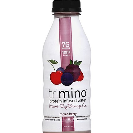 Trimino Protein Infused Water Mixed Berry - 16 Fl. Oz. - Image 2