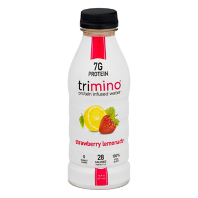 Trimino Protein Infused Water Strawberry Lemonade - 16 Fl. Oz. - Image 1