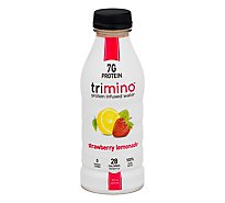 Trimino Protein Infused Water Strawberry Lemonade - 16 Fl. Oz.