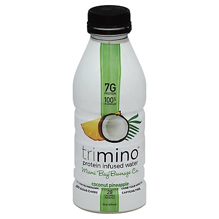 Trimino Protein Infused Water Coconut Pineapple - 16 Fl. Oz. - Image 1